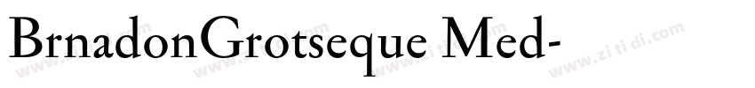 BrnadonGrotseque Med字体转换